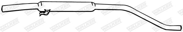 WALKER without mounting parts Front Silencer 04683 buy