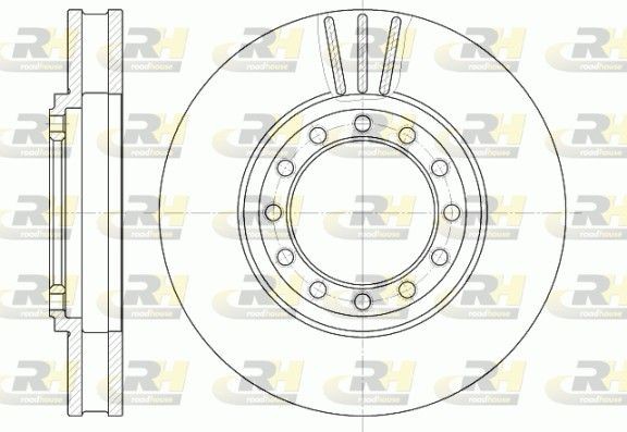 ROADHOUSE 61261.10 Bremsscheibe für ISUZU N-Serie LKW in Original Qualität