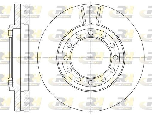 ROADHOUSE 61262.10 Bremsscheibe für ISUZU N-Serie LKW in Original Qualität