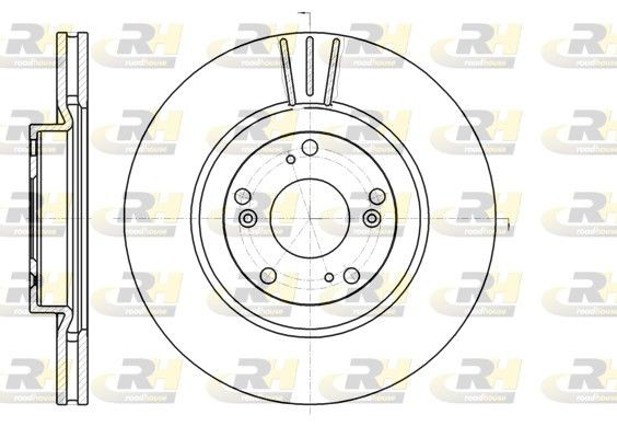 DSX6129710 ROADHOUSE Front Axle, 300x25mm, 5x114,3, Vented Ø: 300mm, Num. of holes: 5, Brake Disc Thickness: 25mm Brake rotor 61297.10 buy