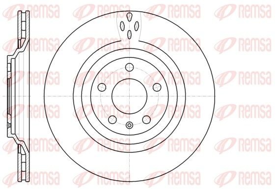 DCA6130910 REMSA 61309.10 Brake disc 4F0615601B