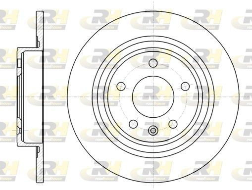 DSX6131500 ROADHOUSE Rear Axle, 292,2, 292x12mm, 5, solid Ø: 292,2, 292mm, Num. of holes: 5, Brake Disc Thickness: 12mm Brake rotor 61315.00 buy