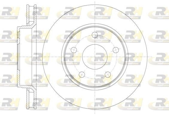 ROADHOUSE 61367.10 Brake disc Front Axle, 302x28mm, 5, Vented