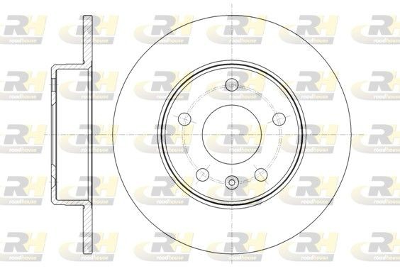 Original ROADHOUSE DSX6146800 Brake disc kit 61468.00 for OPEL ZAFIRA
