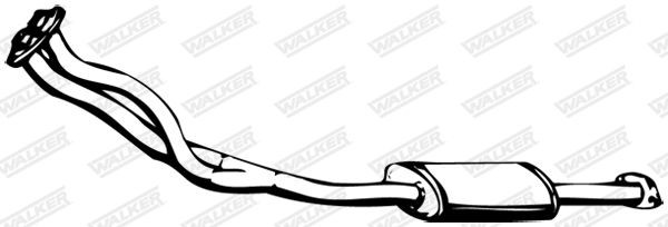 WALKER without mounting parts Front Silencer 06974 buy