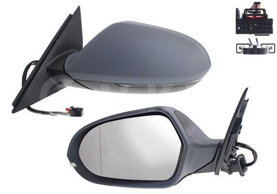 ALKAR Wing mirrors left and right AUDI A6 Avant (4G5, 4GD, C7) new 6153786