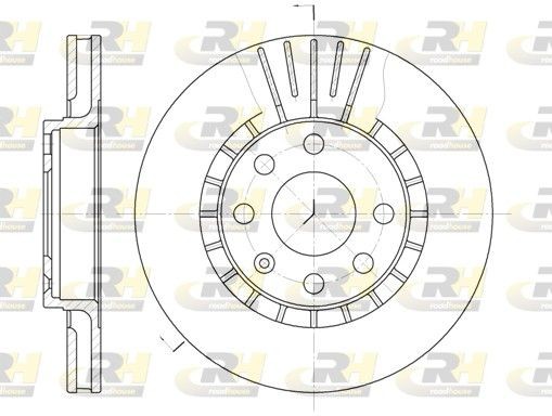 Opel CORSA Disc brakes 10039493 ROADHOUSE 6178.10 online buy