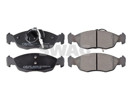 21430 SWAG Front Axle, incl. wear warning contact, with piston clip Width: 47,3mm, Thickness 1: 16,8mm Brake pads 62 91 6259 buy