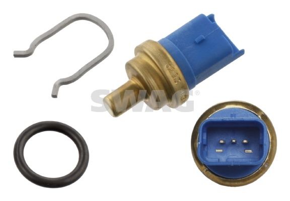 SWAG blue, with seal, with retaining spring Number of connectors: 3 Coolant Sensor 62 93 6066 buy