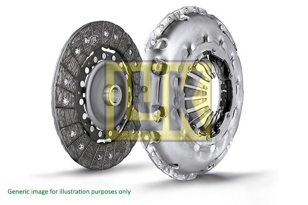 LuK BR 0222 with clutch pressure plate, with clutch disc, without clutch release bearing, 200mm Ø: 200mm Clutch replacement kit 620 3315 09 buy