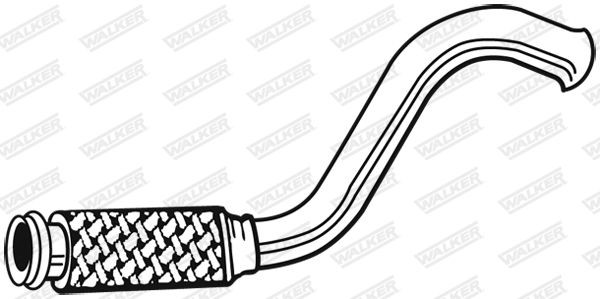 10445 Exhaust Pipe 10445 WALKER Length: 550mm, without mounting parts