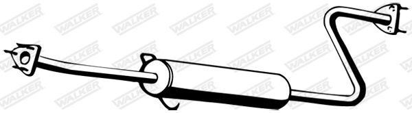 WALKER without mounting parts Middle exhaust 13947 buy
