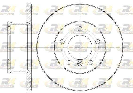 ROADHOUSE 6350.00 Brake disc Front Axle, 303x16mm, 5, solid