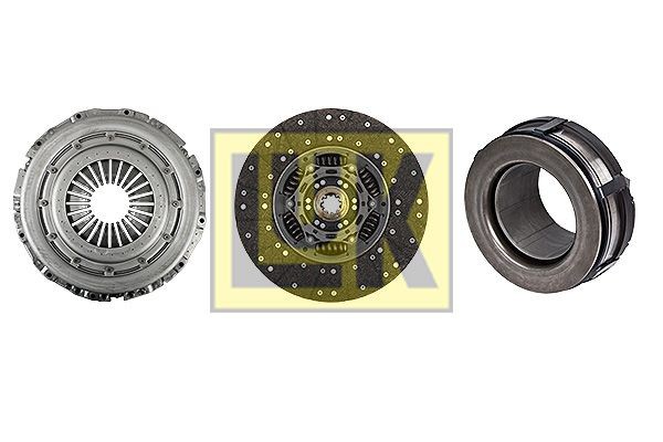 LuK BR 0222 with clutch release bearing, with clutch disc, 360mm Ø: 360mm Clutch replacement kit 636 3040 00 buy