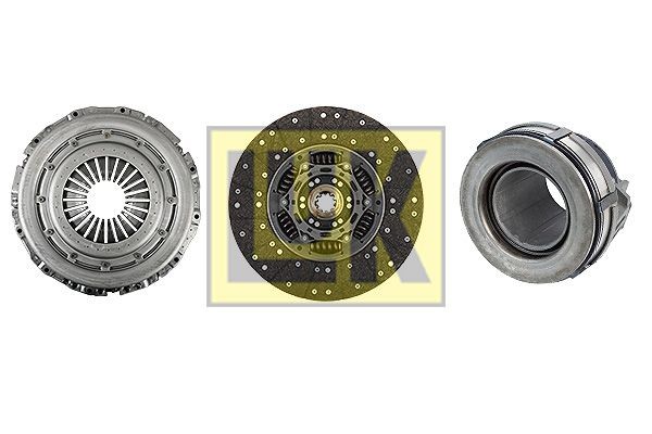 LuK BR 0222 with clutch release bearing, with clutch disc, 360mm Ø: 360mm Clutch replacement kit 636 3042 00 buy