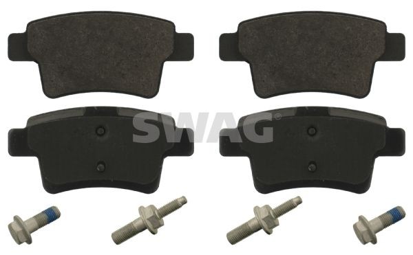 24540 SWAG Rear Axle, excl. wear warning contact, with screw set Width: 48,4mm, Thickness 1: 16,5mm Brake pads 64 91 6793 buy
