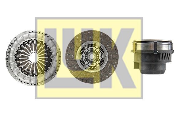 LuK BR 0222 with clutch release bearing, with clutch disc, 400mm Ø: 400mm Clutch replacement kit 640 3102 00 buy