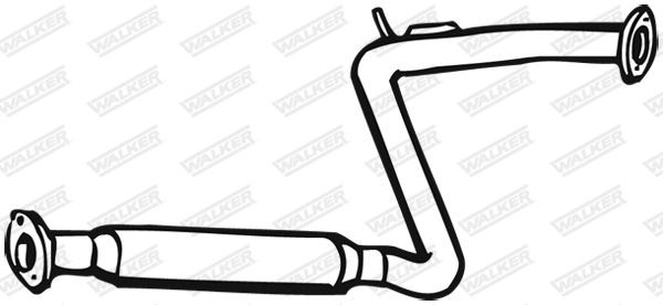 17821 WALKER Centre silencer MAZDA Length: 1550mm, without mounting parts