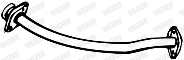 17931 Exhaust Pipe 17931 WALKER Length: 700mm, without mounting parts