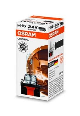 OSRAM H15 Main beam bulb H15 24V 60/20W PGJ23t-1, 3200K, Halogen, ORIGINAL