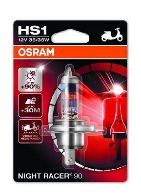 Motorrad OSRAM NIGHT RACER 90 12V, 35/35W Abblendlicht-Glühlampe 64185NR9-01B günstig kaufen