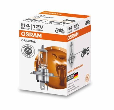 H4 OSRAM ORIGINAL MOTORCYCLE H4 12V 60/55W P43t, 3200K, Halogen High beam bulb 64193MC buy