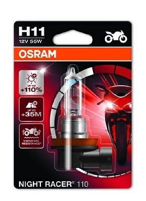 H11 OSRAM NIGHT RACER 110 H11 12V 55W PGJ19-2, 3400K, Halogen High beam bulb 64211NR1-01B buy