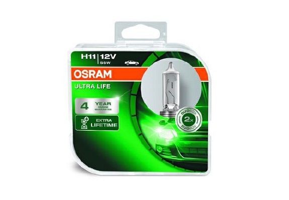 OSRAM H11 Main beam bulb H11 12V 55W PGJ19-2, 4200K, Halogen