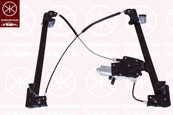 KLOKKERHOLM Right Front, Operating Mode: Electric, with electric motor, without comfort function Doors: 2/4 Window mechanism 64251802 buy