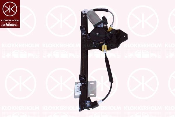 KLOKKERHOLM Right Rear, Operating Mode: Electric, with electric motor, without comfort function Window mechanism 64251902 buy