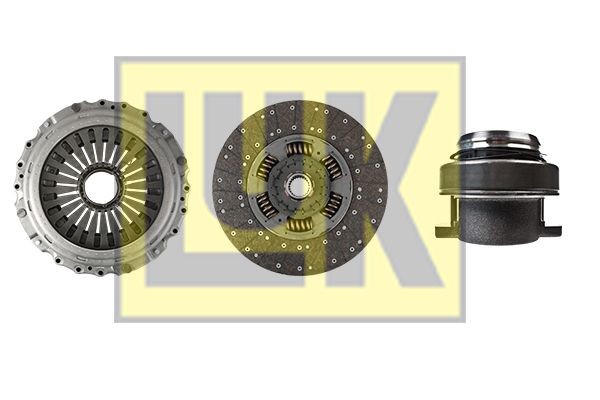 LuK BR 0222 with clutch release bearing, with clutch disc, 430mm Ø: 430mm Clutch replacement kit 643 3402 00 buy