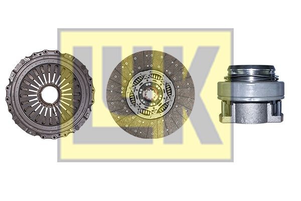 LuK BR 0222 with clutch release bearing, with clutch disc, 430mm Ø: 430mm Clutch replacement kit 643 3434 00 buy