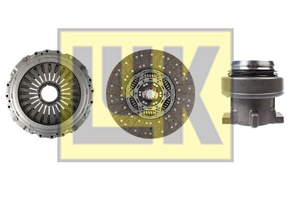 LuK BR 0222 with clutch release bearing, with clutch disc, 430mm Ø: 430mm Clutch replacement kit 643 3438 00 buy