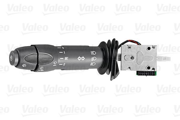 VALEO with light dimmer function, with indicator function, with dynamic function (direction indicator), with wash function, with wipe interval function, with wipe-wash function, without board computer function Steering Column Switch 645162 buy