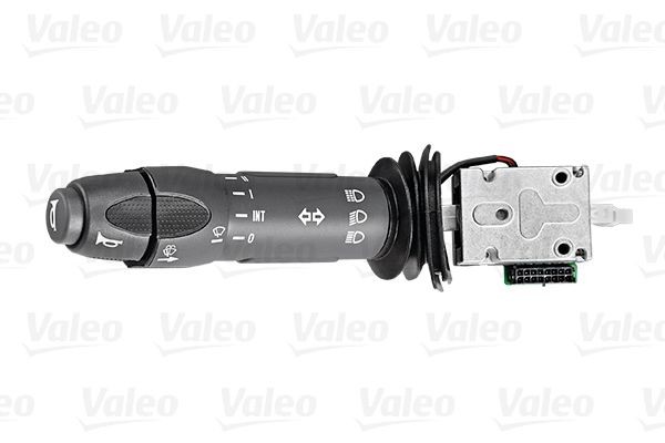 VALEO with light dimmer function, with indicator function, with klaxon, with dynamic function (direction indicator), with wash function, with wipe interval function, with wipe-wash function Steering Column Switch 645163 buy