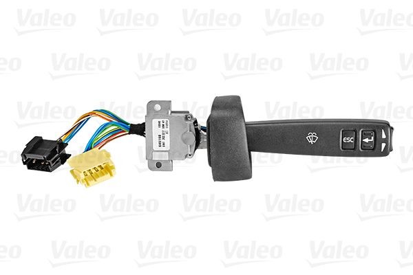 VALEO with dynamic function (direction indicator), with wash function, with wipe interval function, with wipe-wash function, with board computer function Steering Column Switch 645168 buy