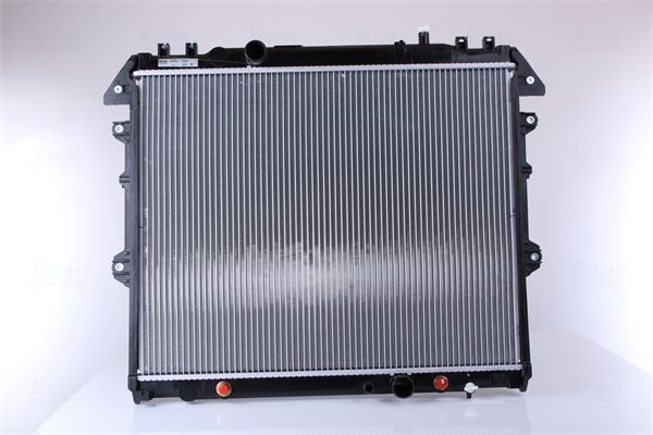 NISSENS 646897 Engine radiator Aluminium, 525 x 648 x 32 mm, with oil cooler, without gasket/seal, without expansion tank, without frame, Brazed cooling fins