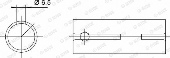 GLYCO Small End Bushes, connecting rod 55-3567 SEMI