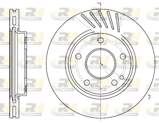 Mercedes A-Class Brake discs and rotors 10081977 ROADHOUSE 6527.10 online buy