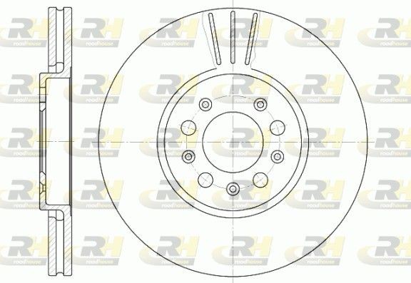 Original ROADHOUSE DSX654410 Disc brake set 6544.10 for VW GOLF