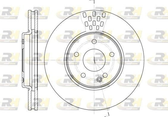 Original ROADHOUSE DSX655610 Brake disc kit 6556.10 for MERCEDES-BENZ E-Class