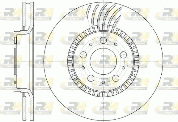 6591.10 ROADHOUSE Brake rotors VOLVO Front Axle, 305x28mm, 5, Vented
