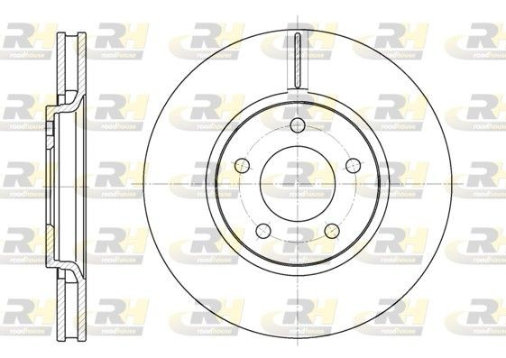 DSX660210 ROADHOUSE Front Axle, 302x28mm, 5, Vented Ø: 302mm, Num. of holes: 5, Brake Disc Thickness: 28mm Brake rotor 6602.10 buy