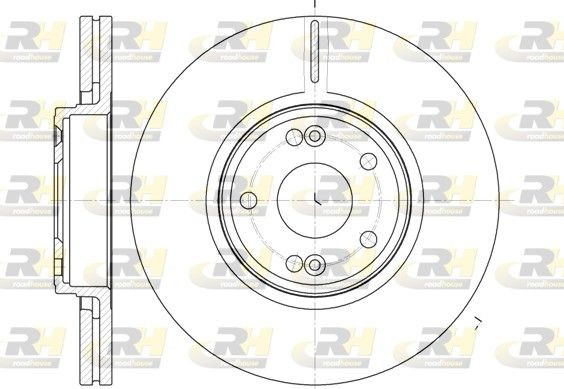 DSX661210 ROADHOUSE Front Axle, 300x26mm, 5, Vented Ø: 300mm, Num. of holes: 5, Brake Disc Thickness: 26mm Brake rotor 6612.10 buy
