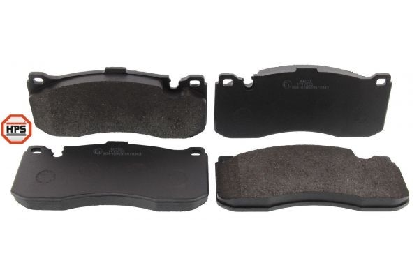 MAPCO 6626HPS Brake pad set Front Axle, prepared for wear indicator, excl. wear warning contact
