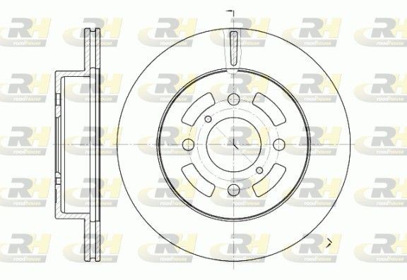 Opel ZAFIRA Brake discs and rotors 10091543 ROADHOUSE 6642.10 online buy