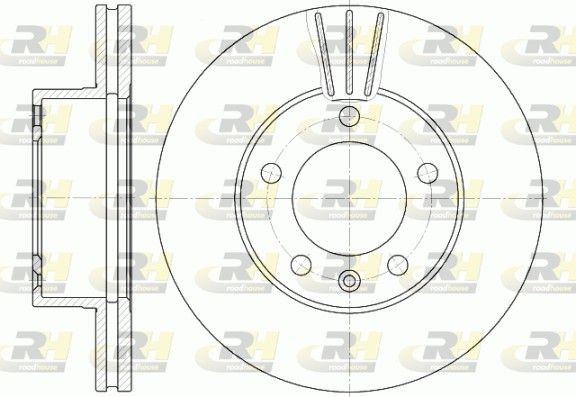 6643.10 ROADHOUSE Brake rotors NISSAN Front Axle, 305x28mm, 5, Vented