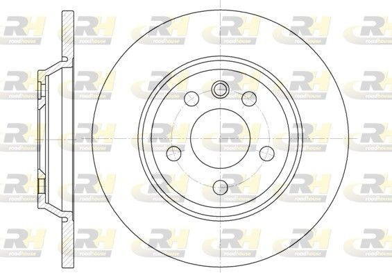Original ROADHOUSE DSX665900 Brake rotors 6659.00 for VW TRANSPORTER