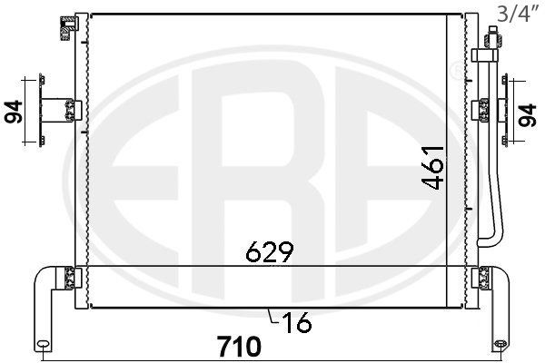 ERA 667121 Klimakondensator für RENAULT TRUCKS Premium LKW in Original Qualität