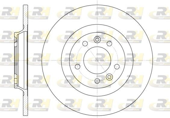 DSX669000 ROADHOUSE Rear Axle, 289,8, 290x12mm, 5, solid Ø: 289,8, 290mm, Num. of holes: 5, Brake Disc Thickness: 12mm Brake rotor 6690.00 buy